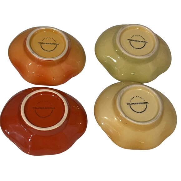 Williams-Sonoma Tomato Shaped Ceramic Bowls Set Of 4 Multicolor - Picture 4 of 4